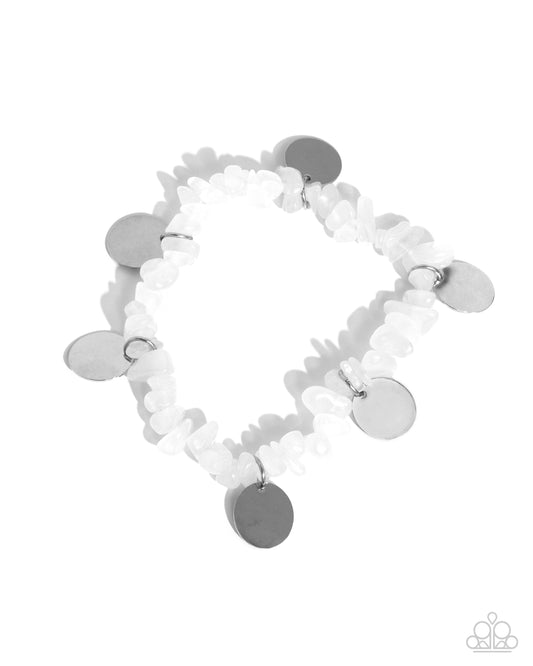Grounded Grandeur - White Bracelet