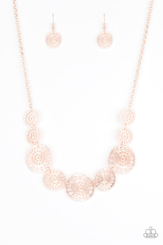 Your Own Free WHEEL - Rose Gold Paparazzi Necklace
