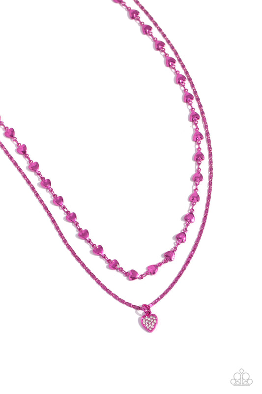 Cupid Combo - Pink Necklace