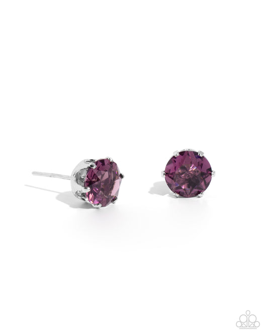 Breathtaking Birthstone - Purple Earrings Preorder