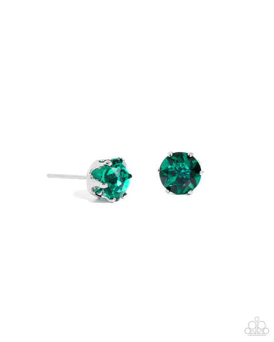 Breathtaking Birthstone - Green Earrings