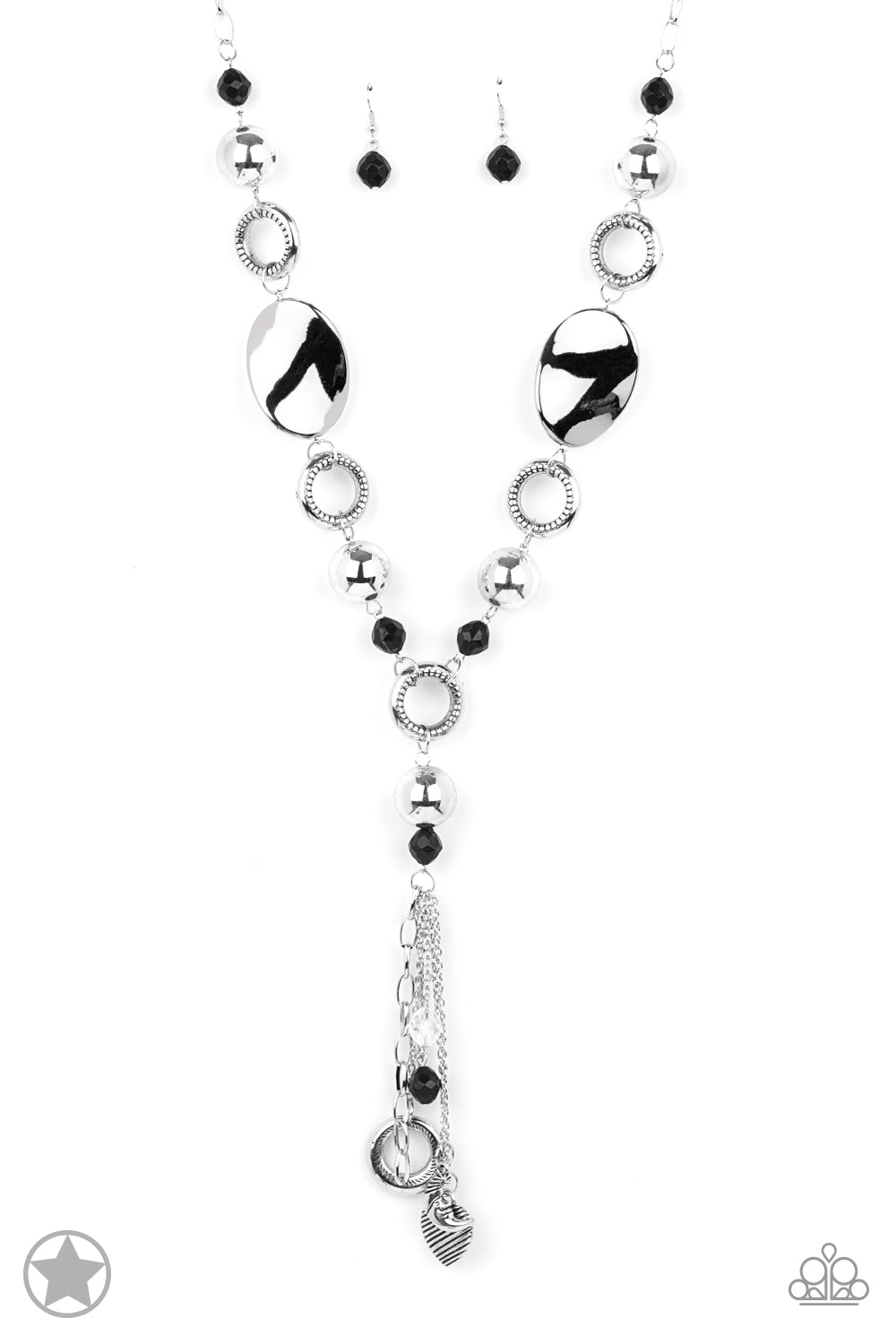 Total Eclipse Of the Heart - Black Blockbuster Necklace