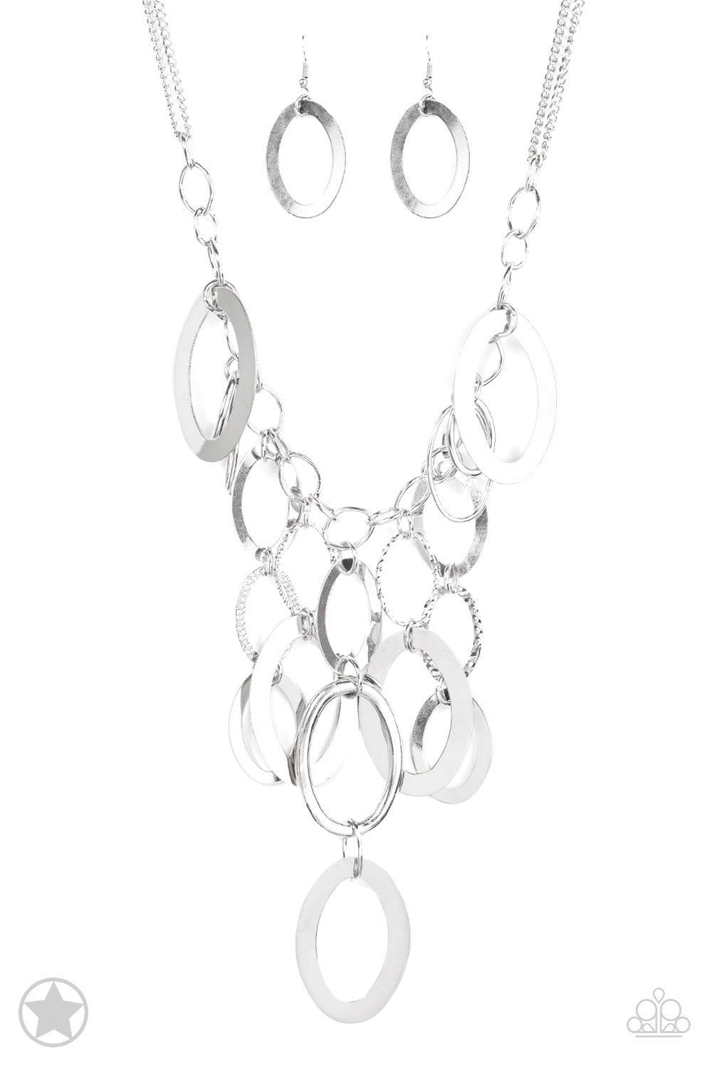 A Silver Spell Silver Paparazzi Blockbuster Necklace