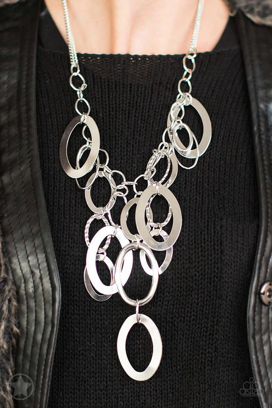 A Silver Spell Silver Paparazzi Blockbuster Necklace