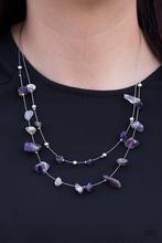 Pebble Posh - Purple Paparazzi Necklace
