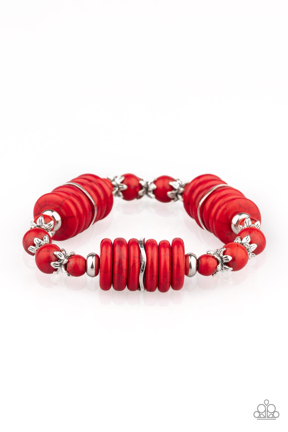 Paparazzi Bracelet ~ Sagebrush Serenade - Red