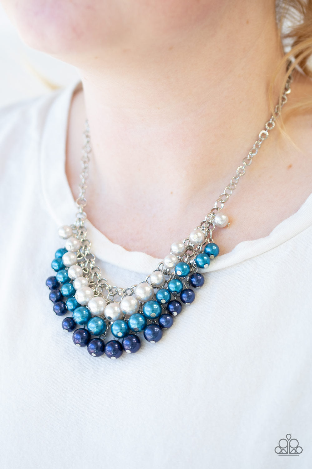 Run For The HEELS! - Blue Paparazzi Necklace