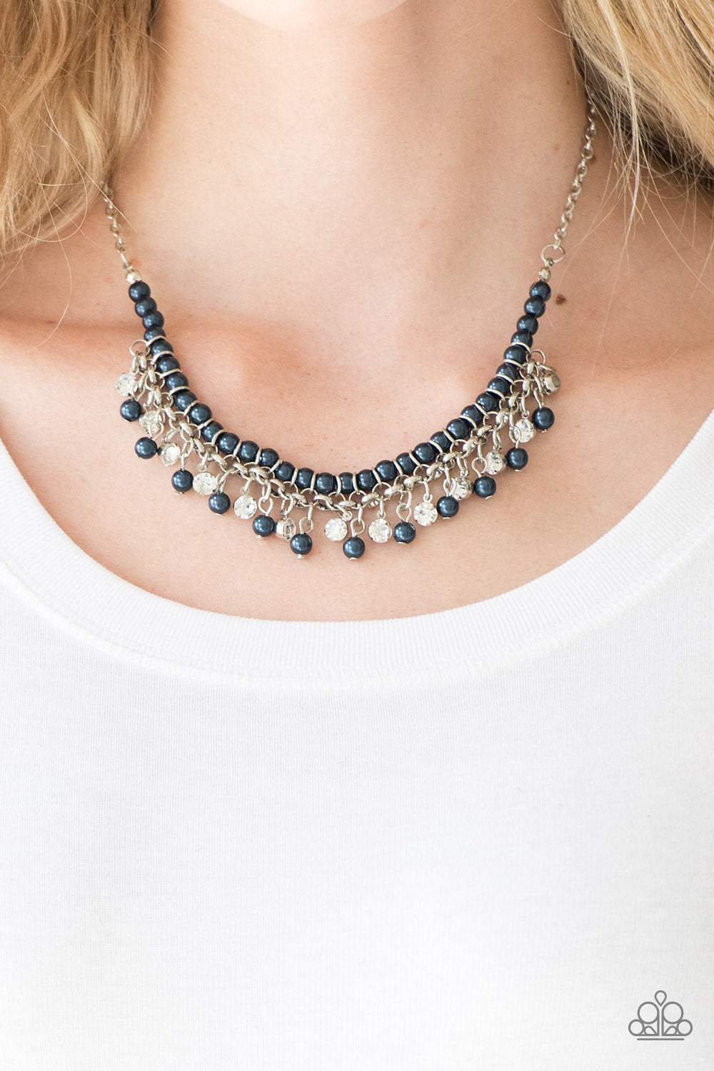 Dainty Light Blue Chain Necklace – www.pipabella.com