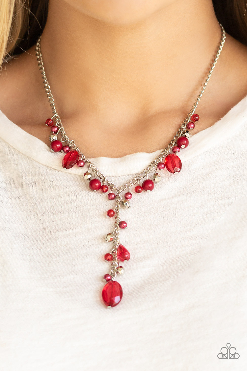 Crystal Couture - Red Paparazzi Necklace