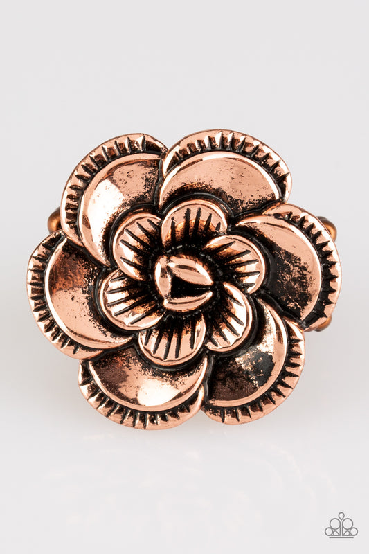 FLOWERBED and Breakfast - Copper Paparazzi Ring