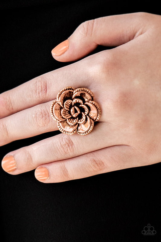 FLOWERBED and Breakfast - Copper Paparazzi Ring
