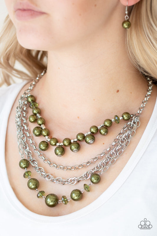 Rockin Rockette - Green Paparazzi Necklace