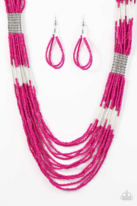 Let It BEAD - Pink Paparazzi Necklace