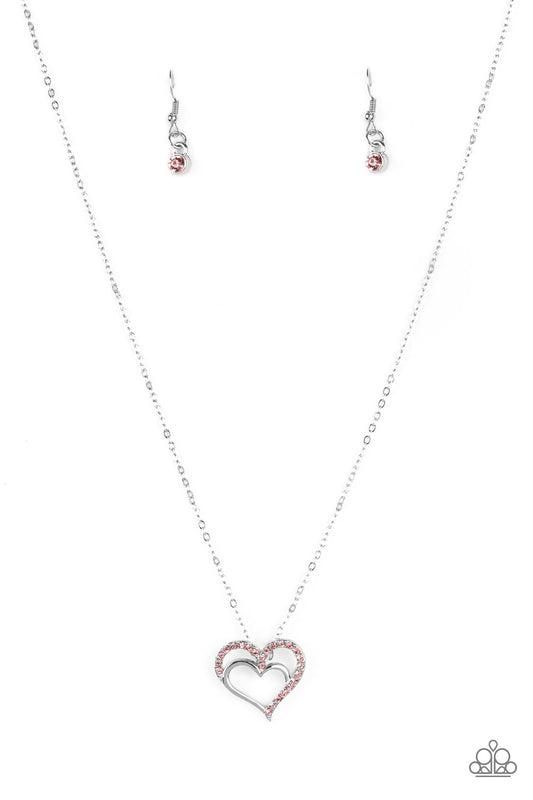 Heart To HEARTTHROB - Pink Paparazzi Necklace