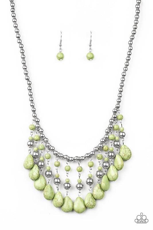 Rural Revival - Green Paparazzi Necklace