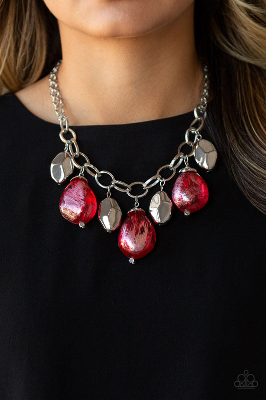 Looking Glass Glamorous - Red Paparazzi Necklace