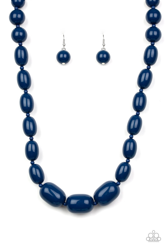 Poppin Popularity - Blue Paparazzi Necklace