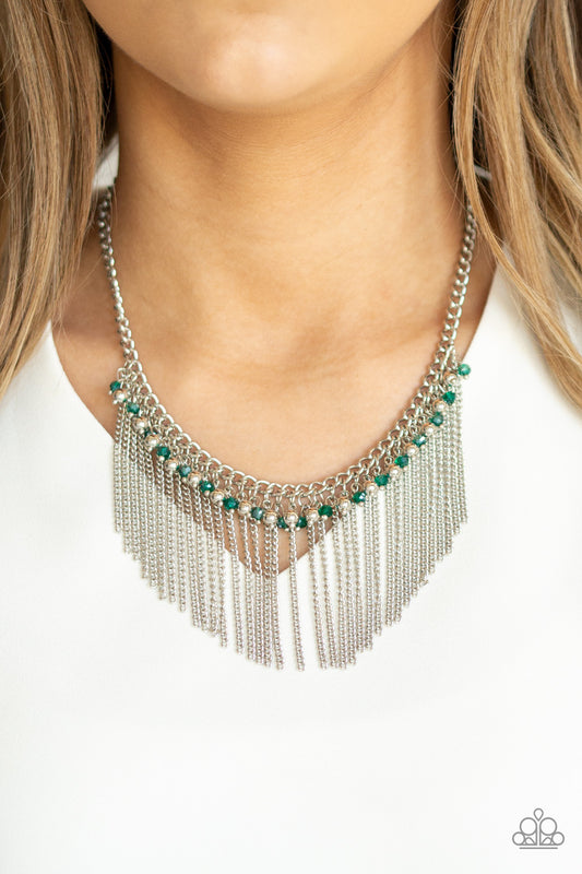 Divinely Diva - Green Paparazzi Necklace