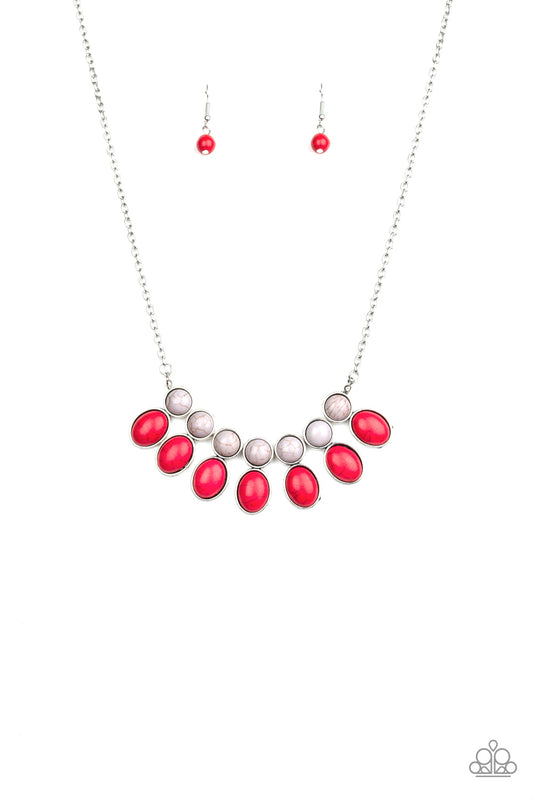 Environmental Impact - Red Paparazzi Necklace