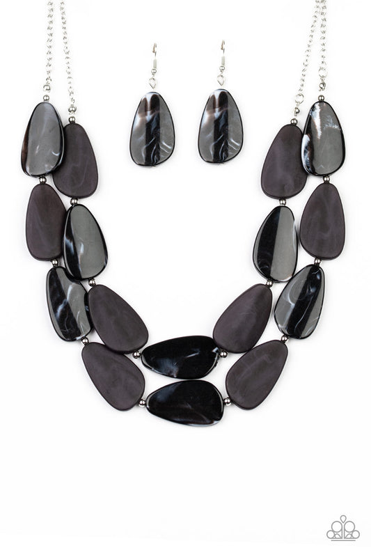 Colorfully Calming - Black Paparazzi Necklace