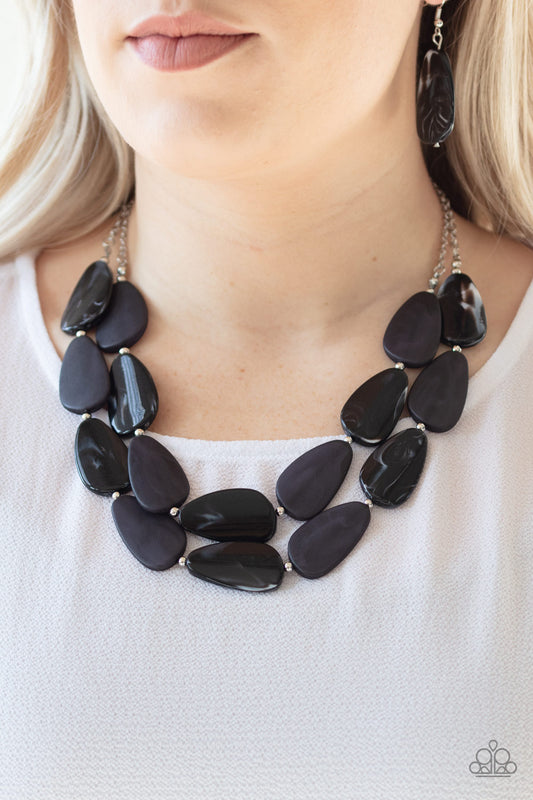 Colorfully Calming - Black Paparazzi Necklace