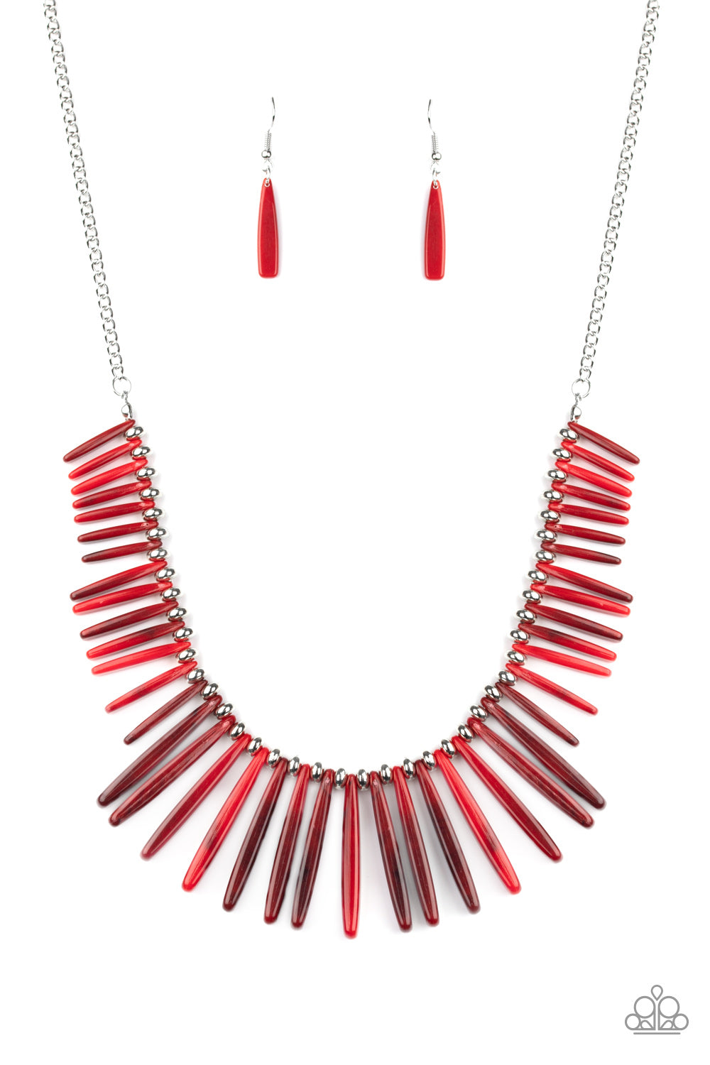 Out of My Element - Red Paparazzi Necklace