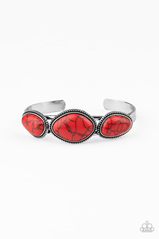 Stone Solace - Red Paparazzi Bracelet