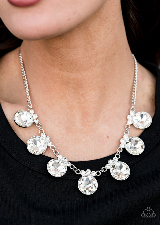 GLOW-Getter Glamour - White Paparazzi Necklace