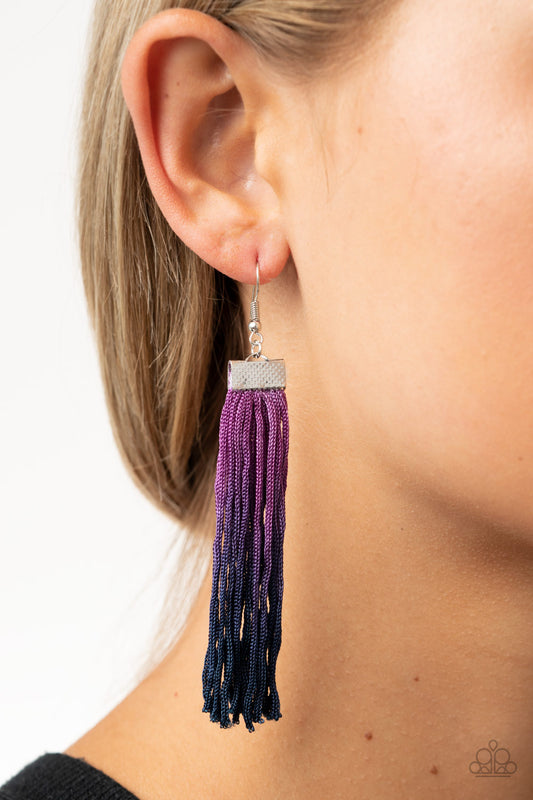 Dual Immersion - Purple Paparazzi Earrings