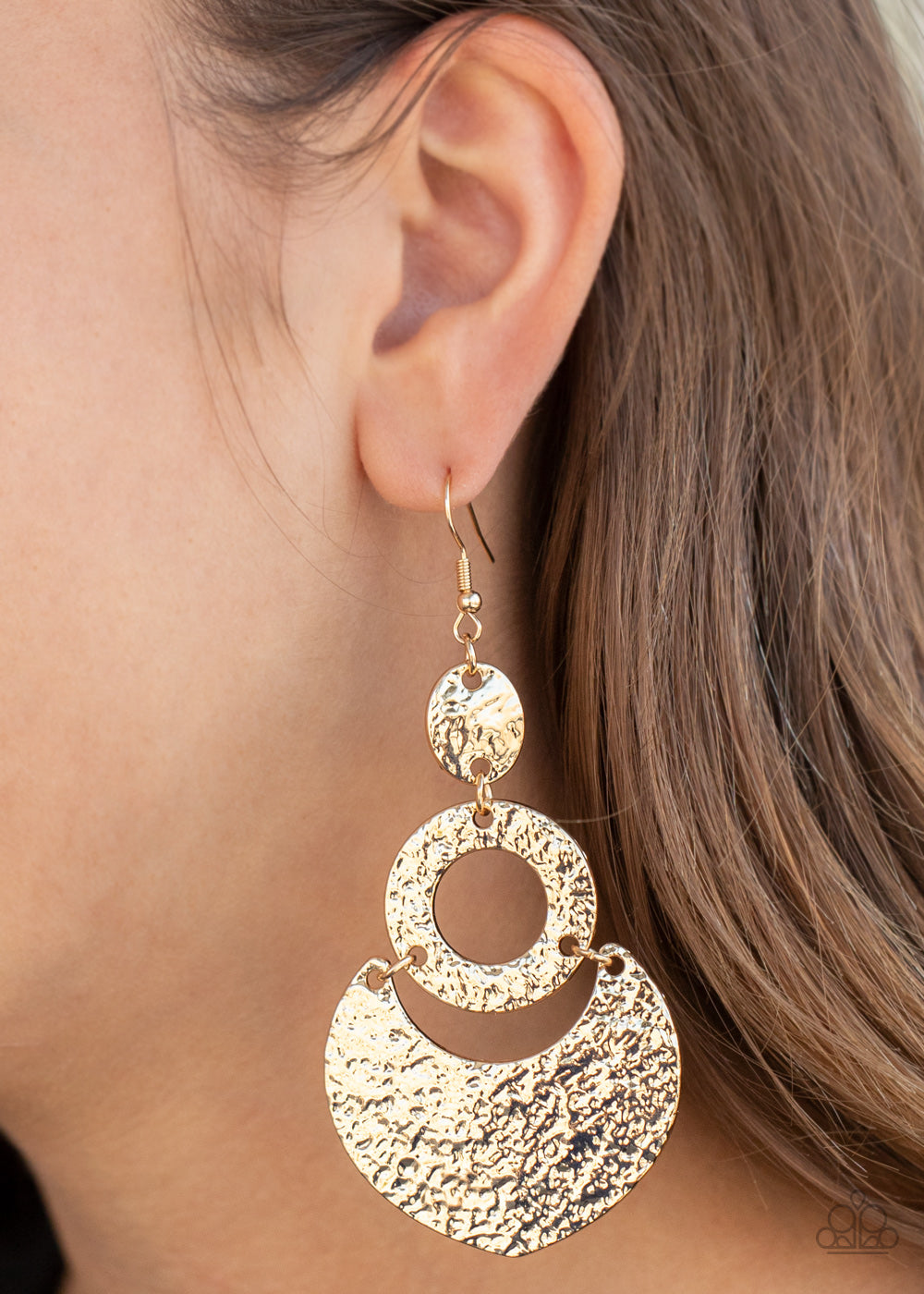 Shimmer Suite - Gold Paparazzi Earrings