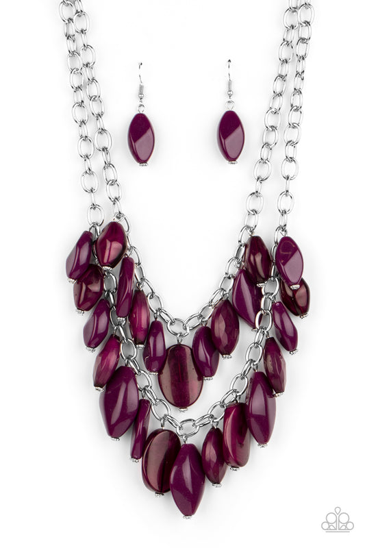 Palm Beach Beauty - Purple Paparazzi Necklace
