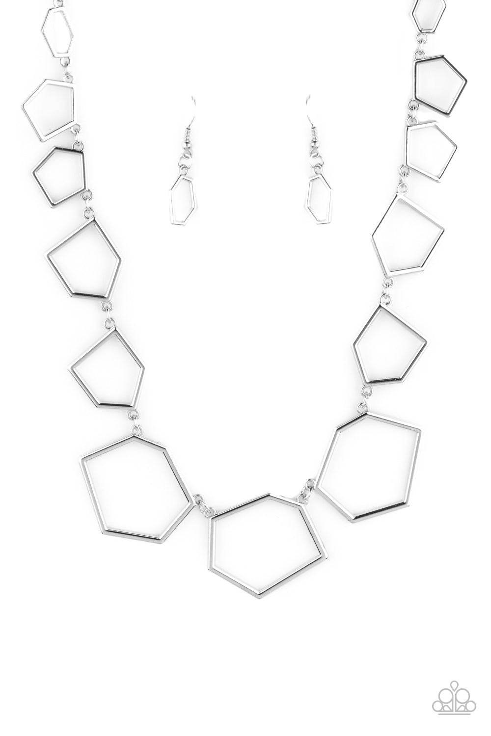 Full Frame Fashion - Silver Paparazzi Necklace