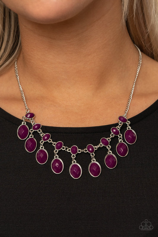 Lady of the POWERHOUSE - Purple Paparazzi Necklace