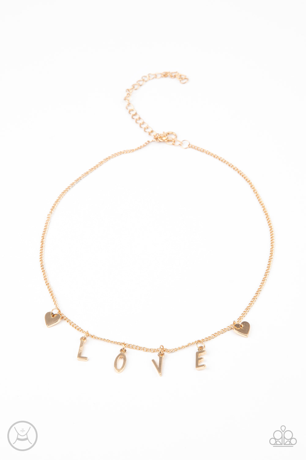 Love Conquers All - Gold Paparazzi Necklace
