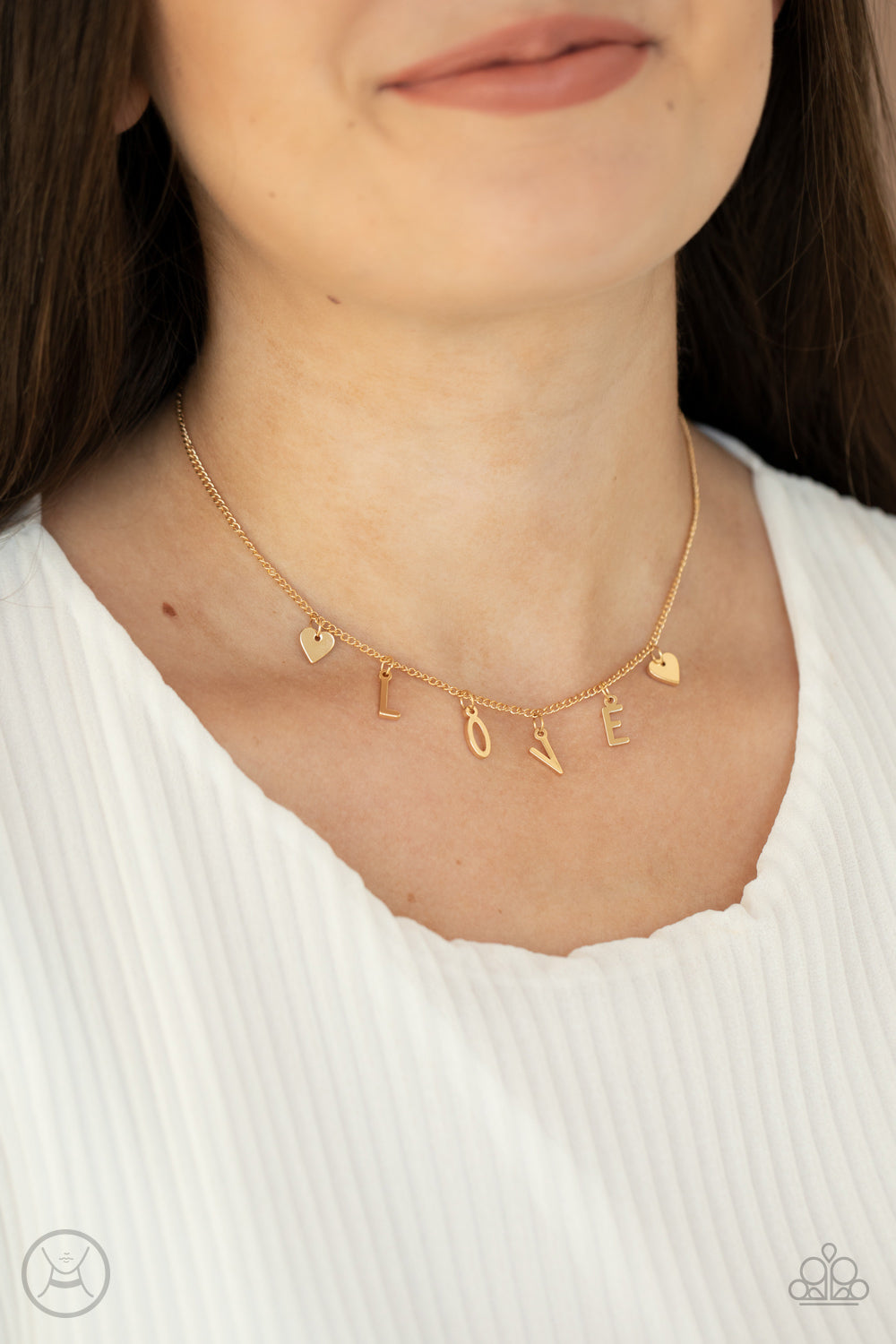 Love Conquers All - Gold Paparazzi Necklace