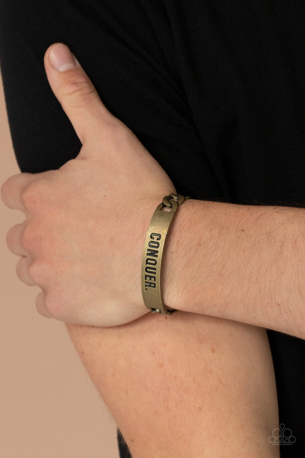Conquer Your Fears - Brass Urban Paparazzi Bracelet