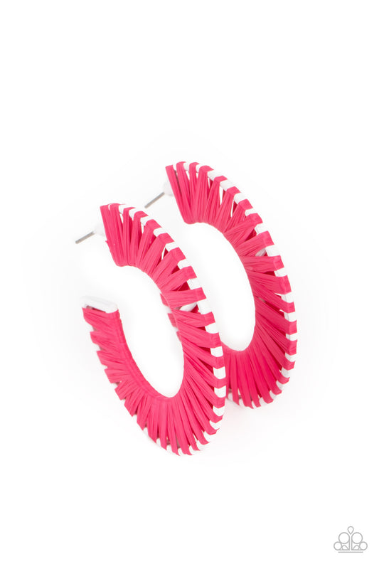 Everybody Conga! - Pink Paparazzi Earrings