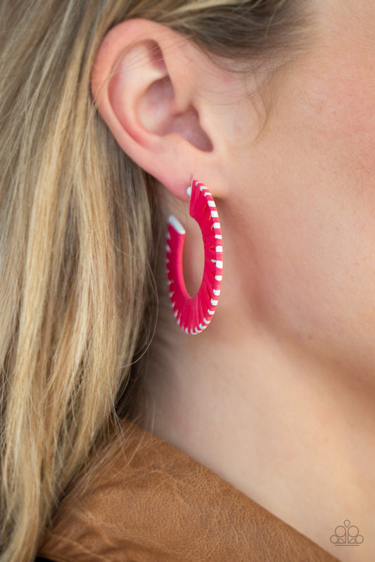 Everybody Conga! - Pink Paparazzi Earrings