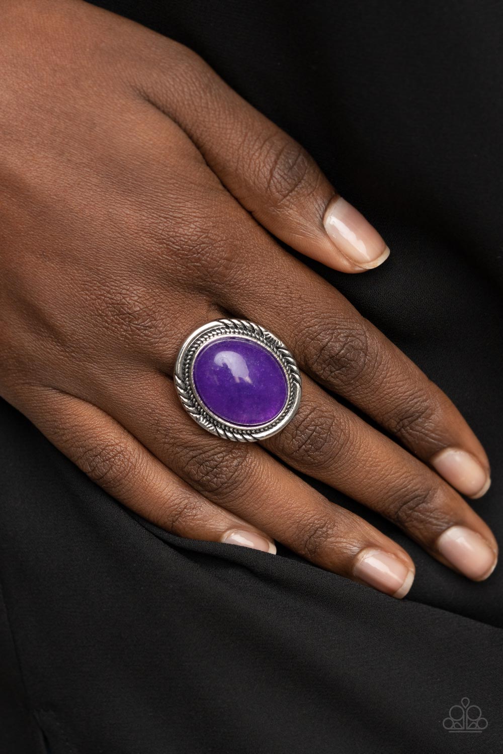 Stone Terrarium - Purple Ring