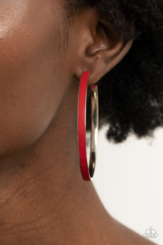 Fearless Flavor - Red Paparazzi Earrings