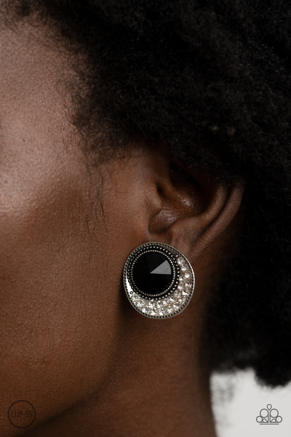 Off The RICHER-Scale - Black Paparazzi Clip On Earrings