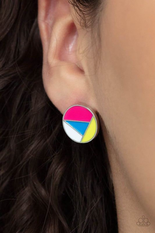 Artistic Expression - Multi Pink Paparazzi Earrings
