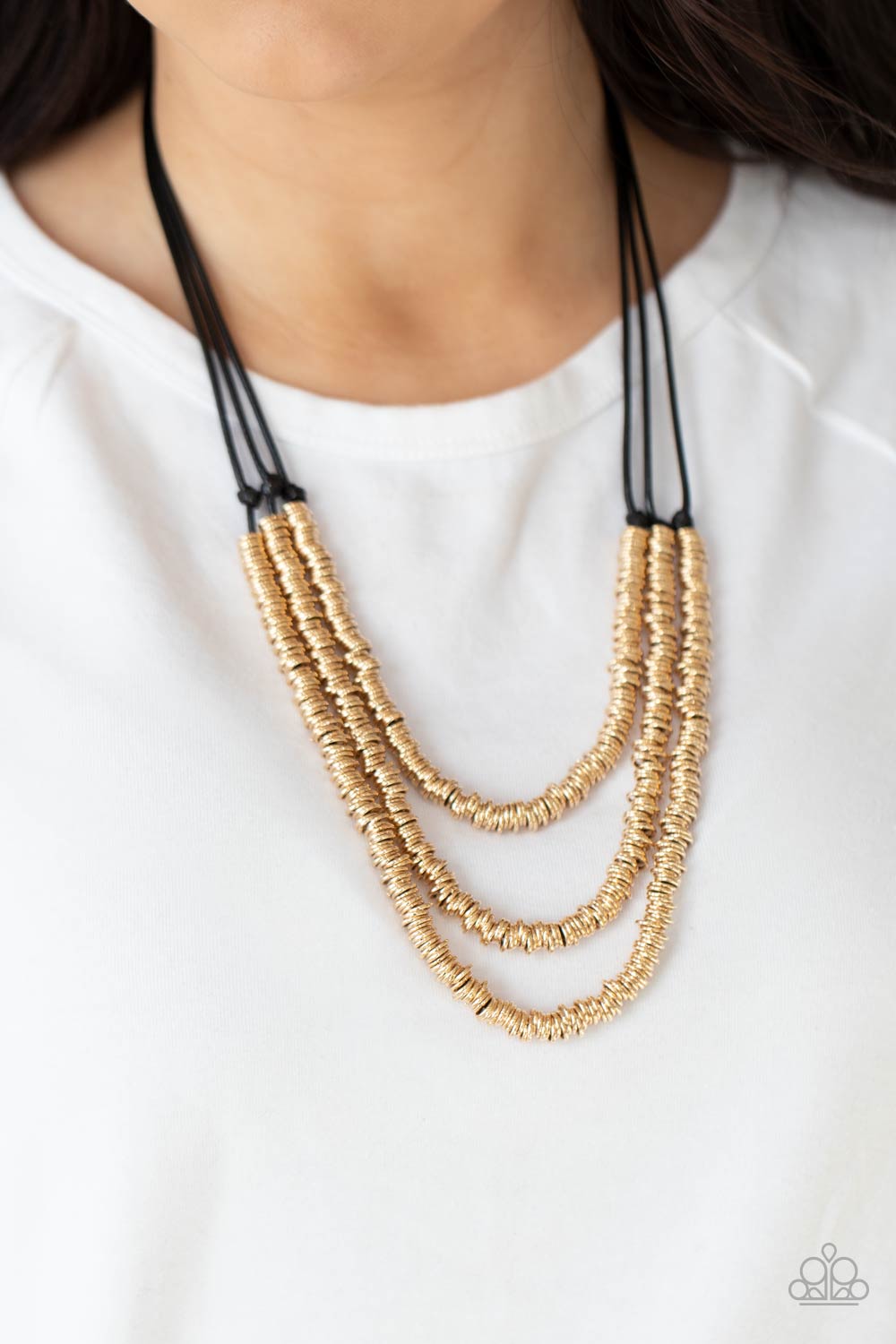 RING to Reason - Gold Paparazzi Necklace