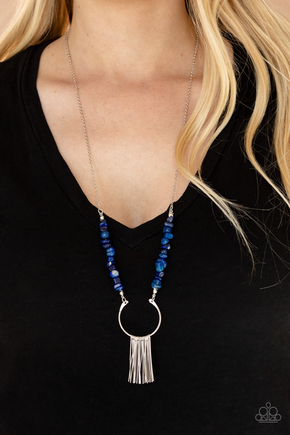 With Your ART and Soul - Blue - Paparazzi Necklace