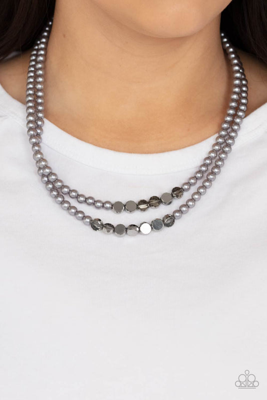 Poshly Petite - Silver Paparazzi Necklace