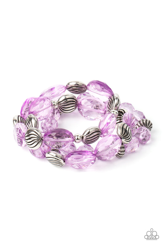 Crystal Charisma - Purple Paparazzi Bracelet