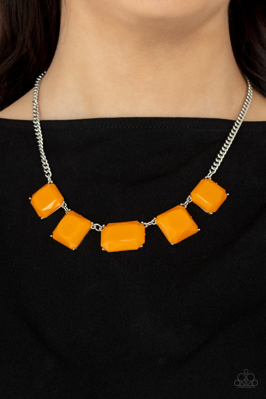 Instant Mood Booster - Orange Paparazzi Necklace