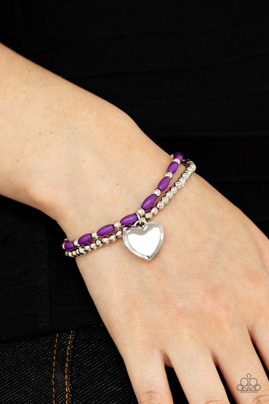 Candy Gram - Purple Paparazzi Bracelet