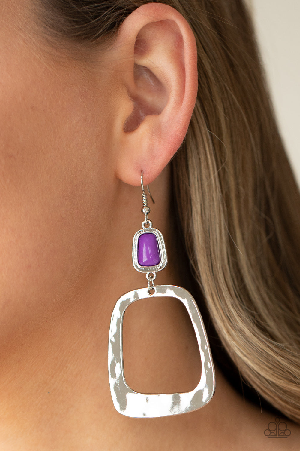 Material Girl Mod - Purple Paparazzi Earrings
