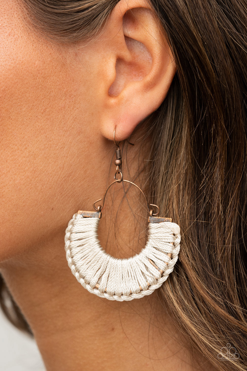 Threadbare Beauty - Copper Paparazzi Earrings